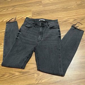 NWOT PacSun Super High Rise Raw Hem Jegging